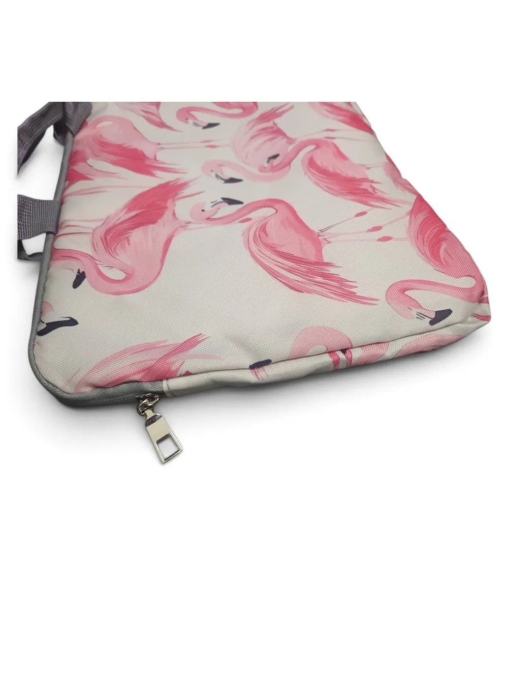 Pink Flamingo Print Carry Bag